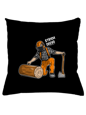 Drevorubač vankúš Black