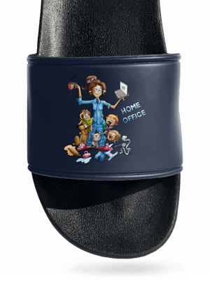 Mamičky home office šľapky Navy