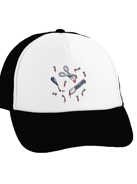Halloween náradie šiltovka truckerka Black cap