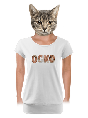 dámske tričko s lemom