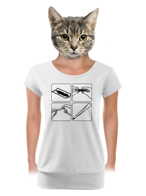 dámske tričko s lemom