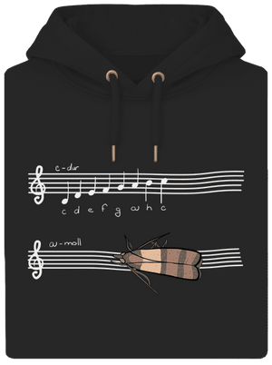 A - moll unisex mikina premium Dark Black