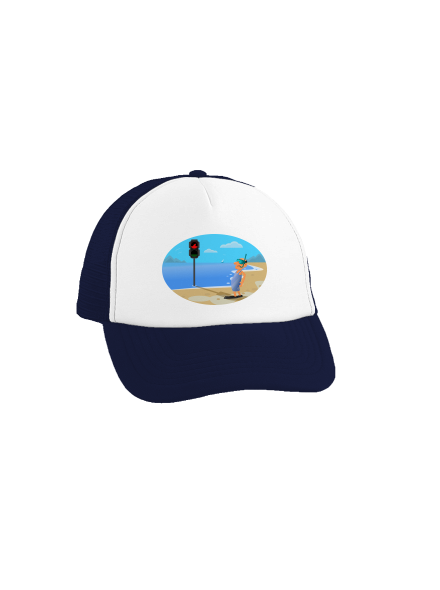 Bezpečné plávanie šiltovka truckerka French Navy cap