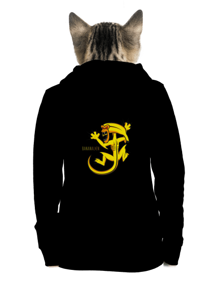 Bananalien dámska mikina na zips Black