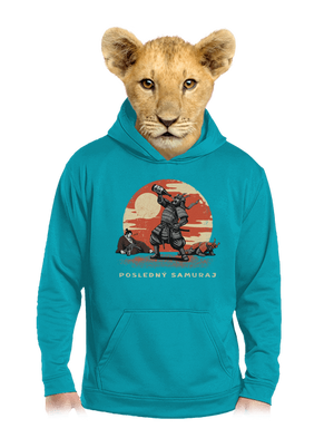 Posledný samuraj detská mikina klokanka Hawaiian Blue