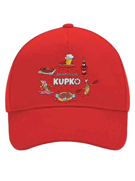 Slovenské kupko šiltovka baseballka Classic Red