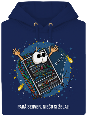 Padá server unisex mikina premium Navy