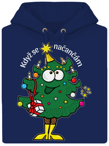Když se načančám unisex mikina premium Navy
