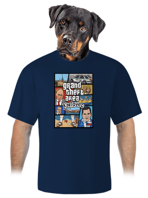 Královec unisex tričko oversized Midnight Blue