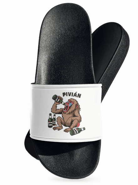 Pivián šľapky White
