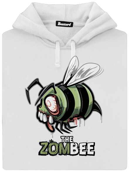 ZomBee dámska mikina klokanka White