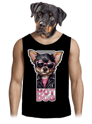 Very hot dog pánske tielko Black