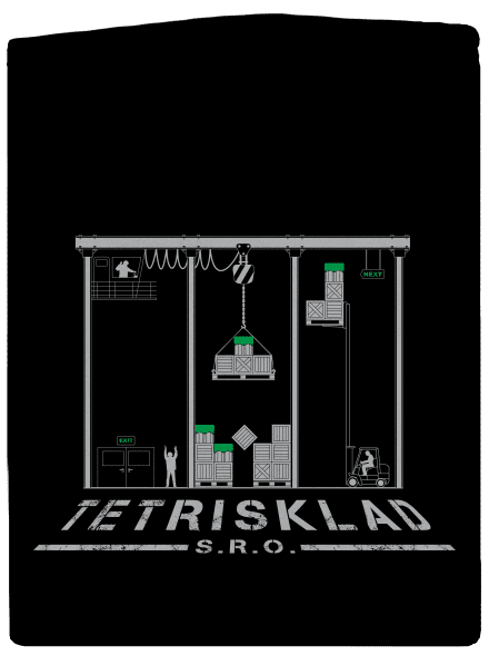 Tetrisklad dámska mikina na zips Black
