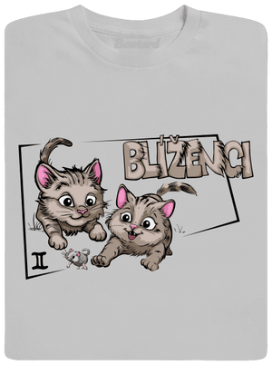 Mačací horoskop: Blíženci pánske tričko Pacific Grey