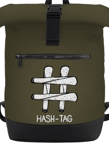 Hash tag batoh Military Green