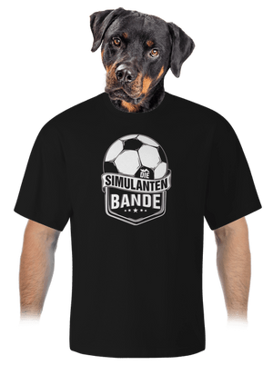 Simulanten bande unisex tričko oversized Black