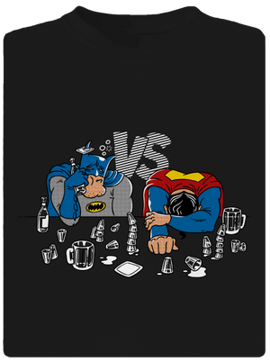 Súboj superhrdinov pánske športové tričko Black