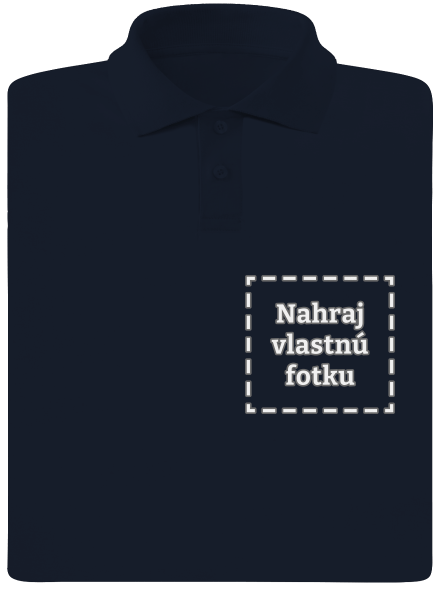 Vlastná potlač pánska polokošeľa Navy Mal