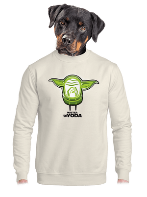 Mistr DiYoda unisex mikina bez kapucne Off White