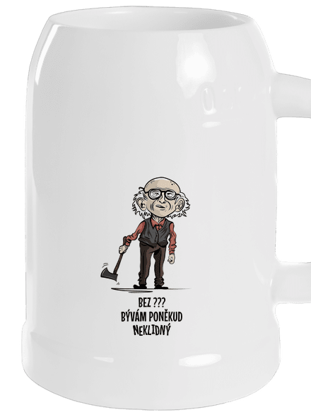 Neklidný - vlastný text polliter White