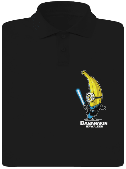 Bananakin Skywalker pánska polokošeľa Black