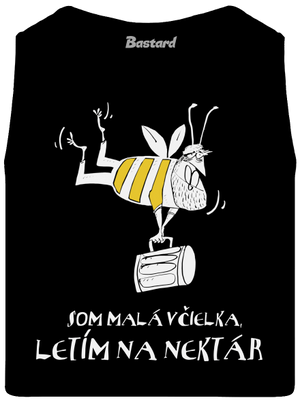 Malá včielka pánske tielko Black