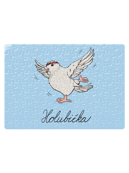 Holubička puzzle White