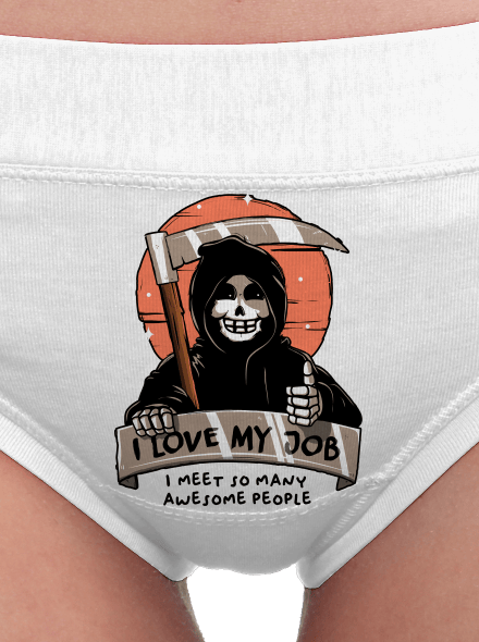 I love my job dámske nohavičky White