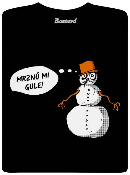 Mrznú mi gule detské tričko Black