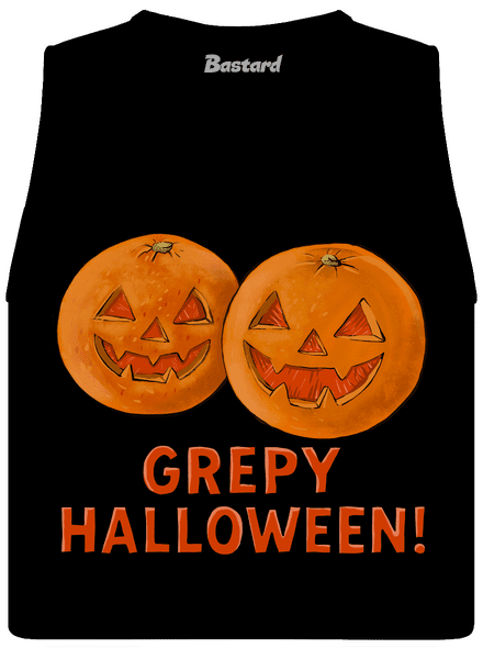 Grepy Halloween dámske tielko voľné Black