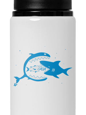 Rybky flaša na vodu White