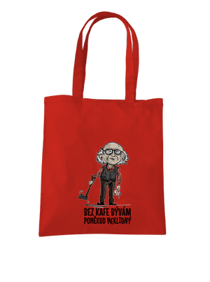 Neklidný bez kafe taška Bright Red