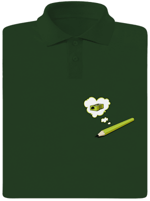 Ceruzka a Strúhatko pánska polokošeľa Bottle Green Mal