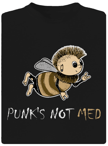 Punks Not Med pánske športové tričko Black