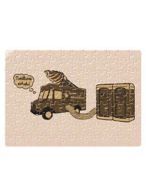 Točená čokoládová puzzle White