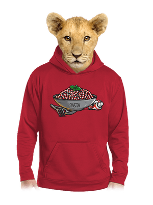 Pasta detská mikina klokanka Fire Red