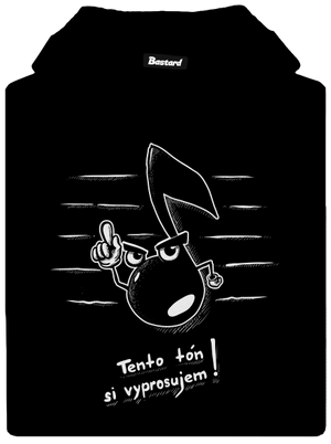 Tón pánska mikina klokanka Black