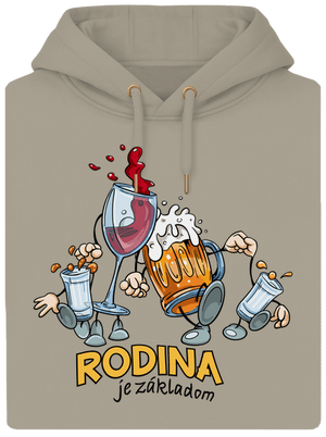 Rodina je základom unisex mikina premium Pastel Macchiato