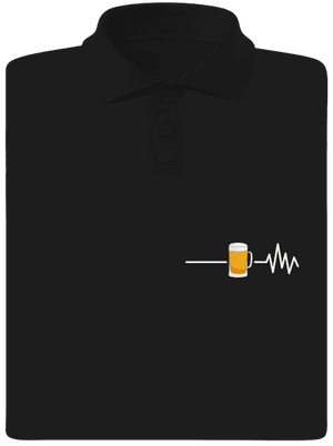 Beer help pánska polokošeľa Black