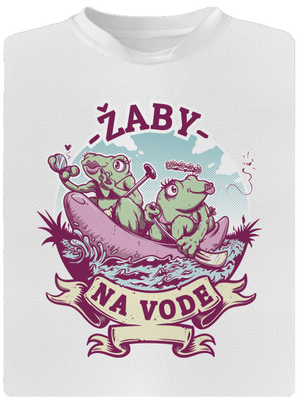 Žaby na vode pánske športové tričko White