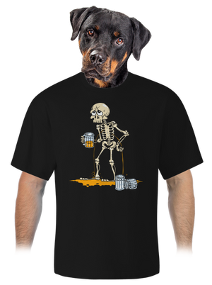 Kosťa unisex tričko oversized Black