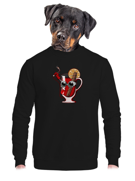 Zvarák unisex mikina bez kapucne Black
