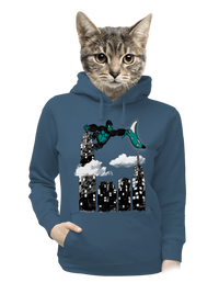 dámska mikina klokanka