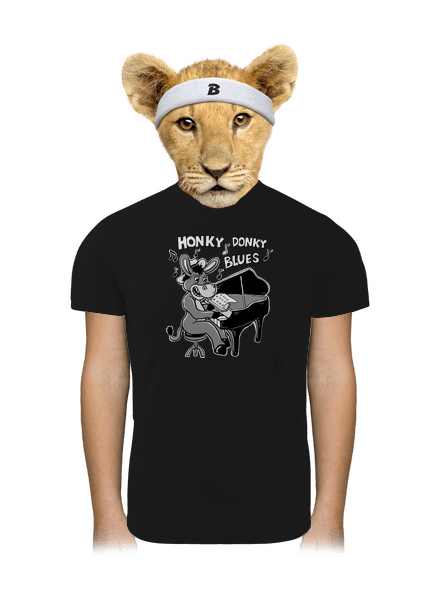 Honky donky blues detské športové tričko Black