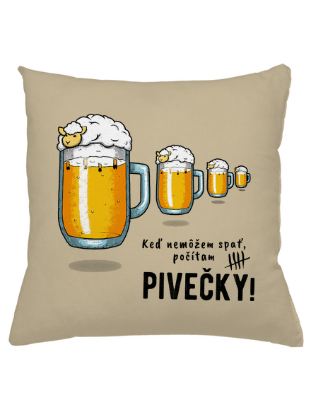 Pivečka vankúš Beige