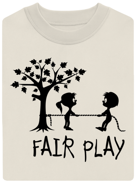 Fair play unisex mikina bez kapucne Off White