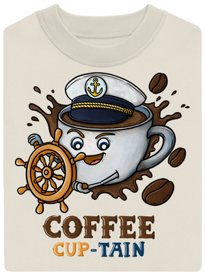 Coffee Cup-tain unisex mikina bez kapucne Off White