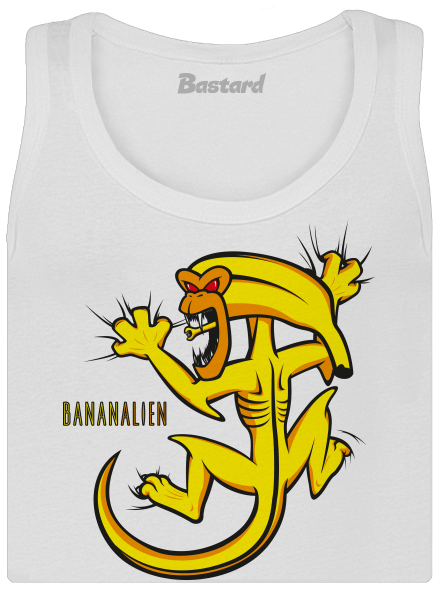 Bananalien dámske tielko klasické White