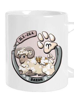 Psí horoskop: Baran veľký hrnček White