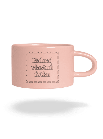 Vlastná potlač hrnček makronka Pink Macaron